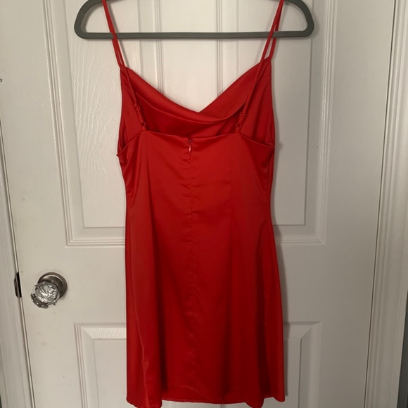 Red Silk Dress - Picture 5 of 5